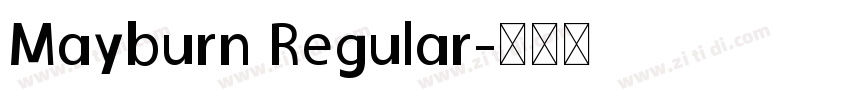 Mayburn Regular字体转换